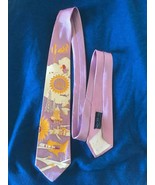 Vtg 1854-1954 Kansas Territory Men&#39;s Tie Necktie - Icons, jayhawker sunf... - $20.79