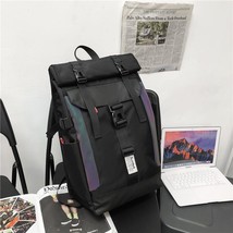 2022 Unisex Backpack Reflective Strip School Bag For Girls Boys Waterproof Men L - £66.18 GBP