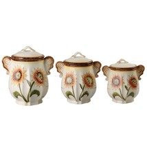 Sunflower Set of 3 Canister Set-By Lorren Home Trends - £59.31 GBP