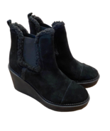 Sam Edelman Black Suede Boots Booties Womens Size 8 M Reagan Pull On New - $95.06 CAD