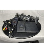 Sony PlayStation 2 PS2 Slim SCPH-70001 Gaming Console - W/ Controllers A... - $118.75