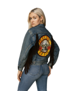 Vintage 70s–80s Levi’s Denim Jacket Leather Fringe Guns N Roses Patch M - $490.99