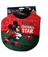 Tampa Bay Buccaneers NFL Football Baby Bib Disney Mickey Mouse Infant - £6.72 GBP