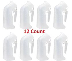 12 Pcs, Male Urinal Urine Pee Bottle With Cover Lid 1 Quart 1000 mL - $21.50