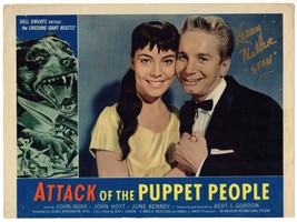 *Attack Of The Puppet People (1958) Lobby Card Signed By Ken Miller (&quot;Stan&quot;) - £58.66 GBP