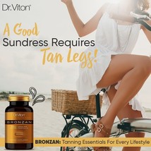 BRONZAN *DR.VITON* SELF-TANNING PILLS (30 CAPSULES) sun-kissed glow, tan... - $29.60