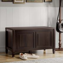 Connaught 36" Solid Wood Storage Bench Trunk - Chestnut Brown - $362.99
