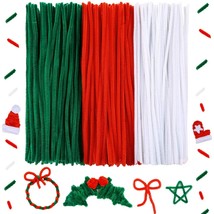 300 Pieces 12 Inch Christmas Pipe Cleaners For Christmas Diy, Creative Crafts De - £14.83 GBP