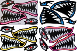 Promotion SET 4 Sheet Shark Sticker Racing Tuning Size 27x18 cm/10x inch - £7.02 GBP