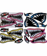 Promotion SET 4 Sheet Shark Sticker Racing Tuning Size 27x18 cm/10x inch - $12.33 CAD