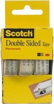 Scotch Permanent Double-Sided Tape-.5&quot;X250&quot; 3/Pkg - £14.53 GBP
