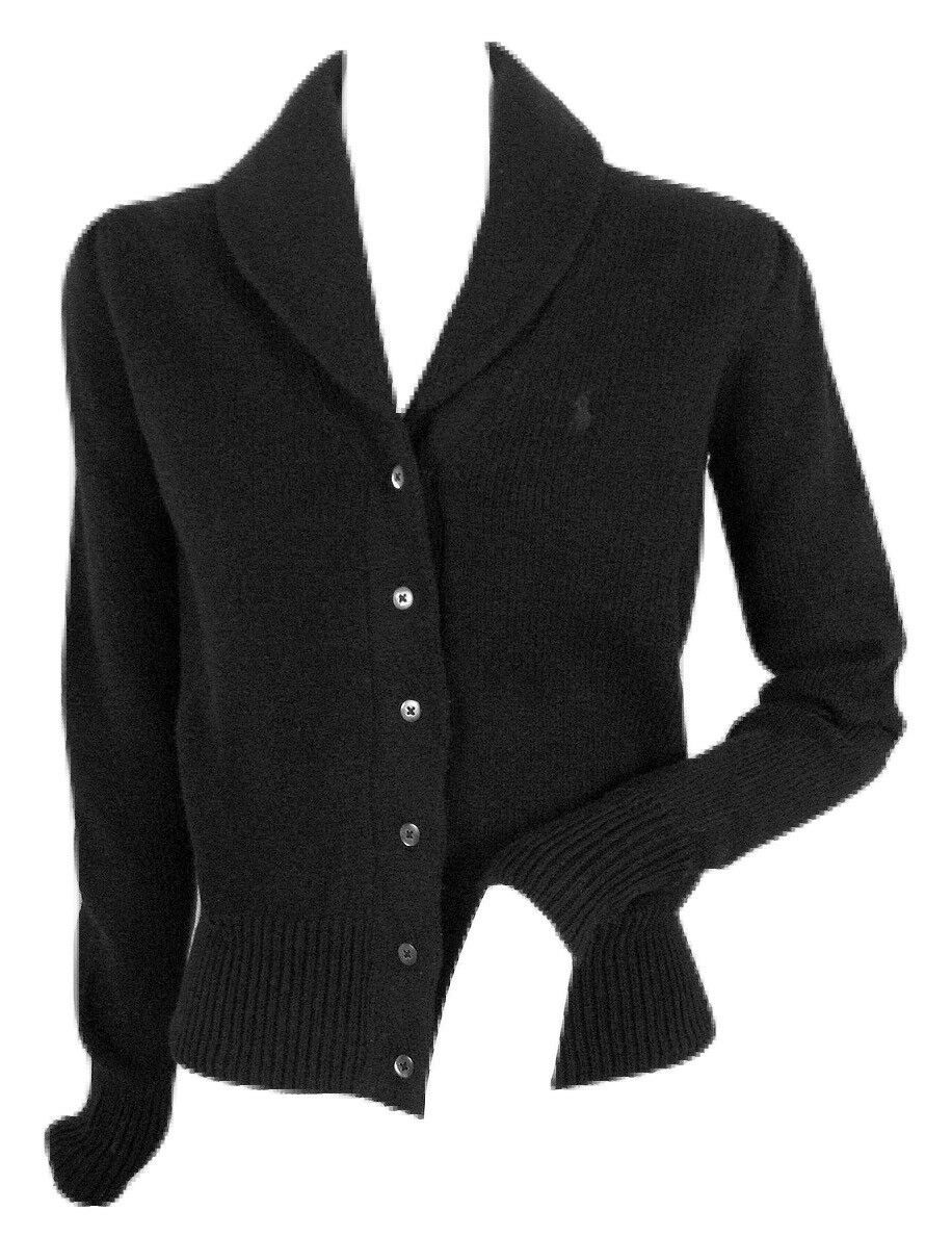 Primary image for NEW Polo Ralph Lauren Womens Cardigan Sweater!  Black or Creme  *Run small*