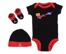 Jordan Jumpman Box Baby Boys Clothing Set Size 6-12M, Color: Black/Black/Red - £18.41 GBP