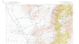Paradise Peak Quadrangle Nevada 1950 Topo Map Vintage USGS 15 Minute Top... - £13.02 GBP