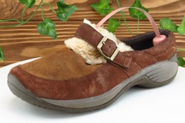 Merrell Sz 9 M Brown Slipper Shoes Leather Women Slippers - £15.53 GBP