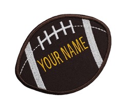 Custom Personalized Text Football Embroidered Applique Iron On Patch 4&quot; ... - $8.49+