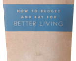 1937 How To Barato Y Comprar Para Better Living Folleto Por Rosa Biery A... - £15.62 GBP