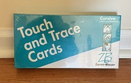 ZANER-BLOSER TOUCH AND TRACE LETTER CARDS CURSIVE NEW NIB KINESTHETIC-TA... - £15.75 GBP