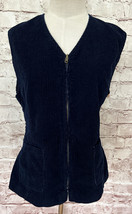 Vintage 80s Soho Compagnie Streetwise Corduroy Zipper Vest Womens Large ... - £37.74 GBP