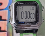 Vintage Casio Men&#39;s Wristwatch Stainless Steel illuminator Alarm Dual Ti... - $79.19