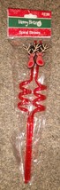 Pack of 2 Reindeer Red Christmas Spiral Drinking Reusable Straws - $2.99