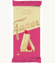 Fazer Thins White chocolate Raspberry bars 95g (set of eight) - $74.24