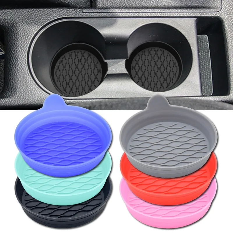 Non-Slip Car Coaster Universal Silicone Mat For Car Water Cup Auto Anti-Slip Cup - £10.98 GBP+