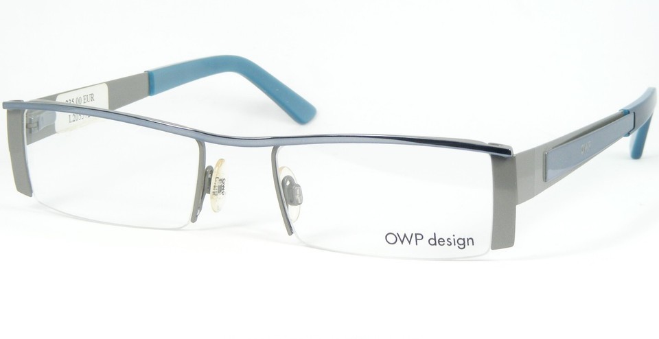 OWP design 8540 689 SHINY TEAL /GREY EYEGLASSES GLASSES FRAME 50-19-140 ... - $84.40