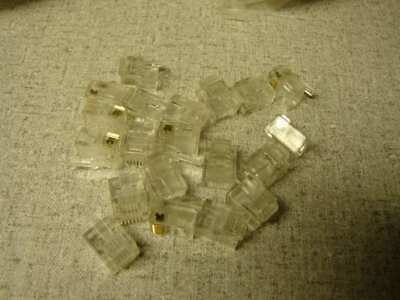 RJ12 modular plug 6p6c ribbon Cable Connector for flat wire lot of 20 - $2.87