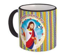 Sagrado Coraçao de Jesus : Gift Mug Católica Católico Santo Cristo Religiosa - £12.49 GBP