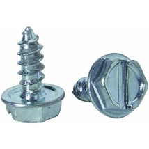 Hillman Sheet Metal Screws No. 12 X 2 &quot; Hex Head/Slotted Hex Head Box 100 - $28.75