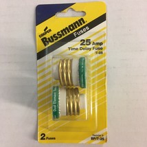 Cooper Bussmann T Series 25 Amp Time Delay Plug Fuses (2-Pack) T-25 - $11.01