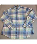 Ralph Lauren Plaid Button Down Shirt XL Cotton Classic Fit Pony Logo - $615.25 MXN