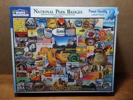 National Park Badges White Mountain Puzzle 1000 Pc Jigsaw Puzzle Sealed ... - £22.15 GBP