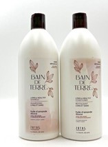 Bain De Terre Sweet Almond Oil Long &amp; Healthy Shampoo &amp; Conditioner 33.8 oz Duo - £43.26 GBP