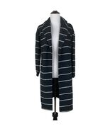 Marine Layer Birdseye Coat Real Black White Womens Extra Small XS Stripe - €78,13 EUR
