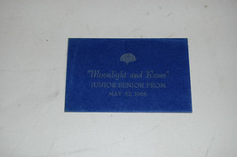 Moonlight &amp; Roses Turner Ashby Junior Senior Prom Card May 27 1966 Dayto... - £11.76 GBP