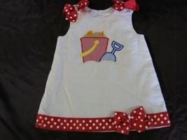 Girls Boutique Wiggles and Giggles Sand Bucket Pail Shovel Beach Dress 9... - $16.82