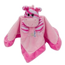 Baby Essentials Giraffe Cutie Lovey Plush Pink Baby Girl Security Blanket Plush - $17.68