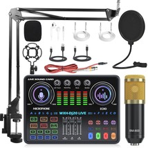 Portable Dj20 Mixer Sound Card With 48V Microphone For Studio Live Sound... - £135.50 GBP