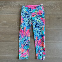 Lilly Pulitzer Upf 50+ Luxletic 21&quot; Weekender Cropped Pant Aqua Breezy B... - £37.95 GBP