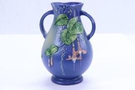 Rare Roseville Blue Fuchsia #895-7 Double Handled Vase - £115.19 GBP
