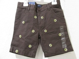 NWT Baby Gap Outlet Brown Yellow Sunflower Shorts Size 4T - £10.26 GBP