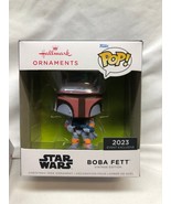 HALLMARK NYCC 2023 STAR WARS FUNKO POP! STAR WARS BOBA FETT ORNAMENT SDCC - $641.35 MXN