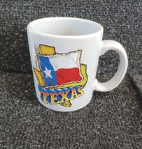Texas Souvenir Coffee Mug TX Flag Gray Cup History Geography and Science Lesson - £14.25 GBP
