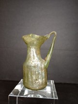 Roman Fine green irodescent glass pitcher - £97.88 GBP