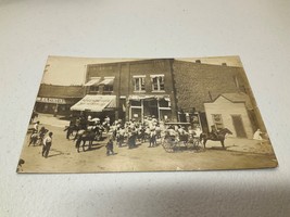 Antique RPPC Group Of Native Americans &amp; Towns People AZO 1904-18 Postcard - £100.32 GBP