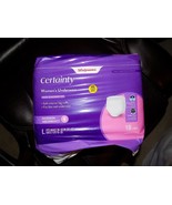 Walgreens Certainty Women&#39;s Underwear Maximum Absorbency Size L 18ct. NEW - $488.59 MXN