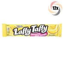 12x Bars Laffy Taffy Banana Flavor Stretchy &amp; Tangy Candy 1.5oz | Fast Shipping! - £23.51 GBP