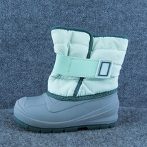 Cat &amp; Jack Boys Snow Boot Shoes Wintergreen Synthetic Hook &amp; Loop Size T 10 Med - £20.50 GBP